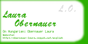 laura obernauer business card